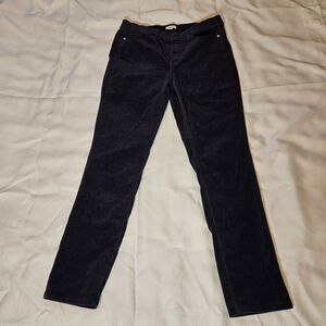 J jill Corduroy pull on pants womens Small in black straight leg